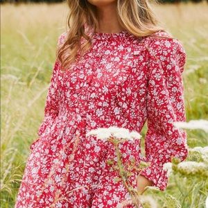 NWOT Pink City Prints Crimson Phyllis Midi Dress